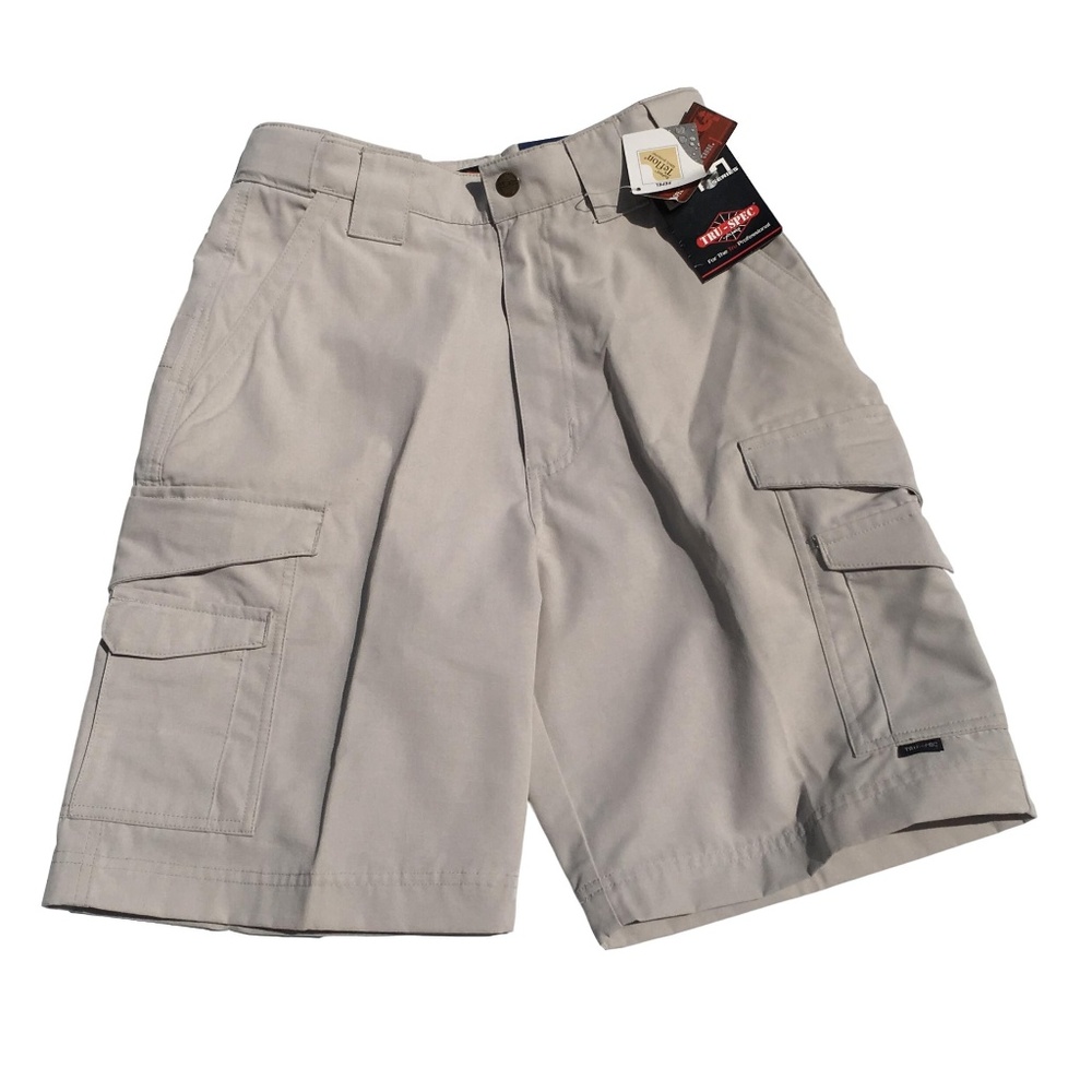 Tru Spec 24-7 series 9" cargo work shorts stone